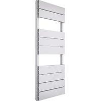 Kudox White Inspire Straight Single Panel Vertical Towel Radiator - 1100 x 500mm