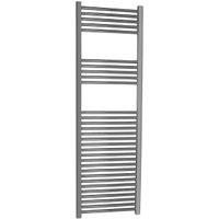 Kudox Chrome Straight Single Panel Vertical Towel Radiator - 1600 x 500mm