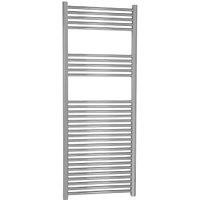 Kudox Chrome Straight Single Panel Vertical Towel Radiator - 1600 x 600mm