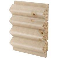 Softwood Ridged T&G Cladding 17 x 94 x 2400mm - Pack of 4