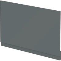 Halite Waterproof Bath End Panel Matt Grey - 800mm