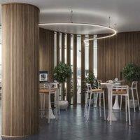 Half Round Flexi Walnut Finish Wall Panel 15 x 300 x 2400mm - Pack of 2