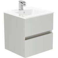 Newland Pearl Basin Suspended Double Drawer Unit - 500mm