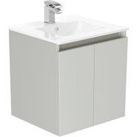 Newland Pearl Basin Suspended Double Door Unit - 500mm