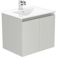 Newland Pearl Basin Suspended Double Door Unit - 600mm