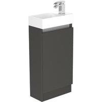 Newland Midnight Mist Basin Cloakroom Unit - 400mm