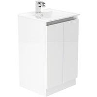 Newland White Basin Floorstanding Unit - 500mm