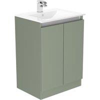 Newland Sage Green Basin Floorstanding Unit - 600mm