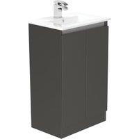 Newland Midnight Mist Slimline Basin Floorstanding Unit - 500mm