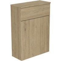 Newland Natural Oak WC Unit With Top - 600mm