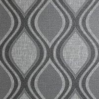 Arthouse Curve Charcoal Wallpaper - 10.05m x 53cm