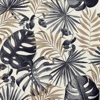 Arthouse Jungle Wall Black/Gold Wallpaper - 10.05m x 53cm