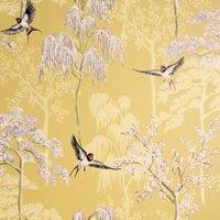 Arthouse Japanese Garden Ochre Wallpaper - 10.05m x 53cm