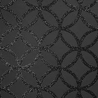Arthouse Sequin Geo Black Wallpaper - 6m x 53cm