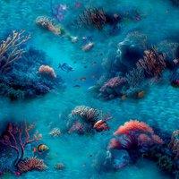 Arthouse Under The Sea Blue Wallpaper - 10.05m x 53cm