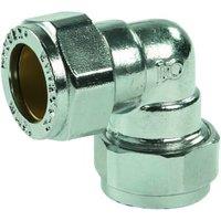 Primaflow Chrome Plated Compression Elbow - 15mm