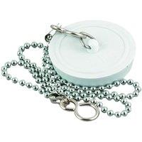 Primaflow White Sink Plug & Chain