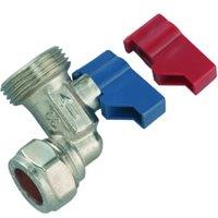 Primaflow Washing Machine Angled Tap - 15 X 19mm