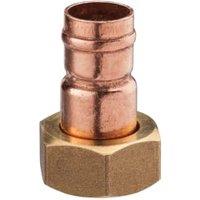 Primaflow Copper Solder Ring Straight Tap Connector - 3/4in X 22mm