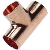 Primaflow Copper End Feed Equal Tee - 22mm Pack Of 2