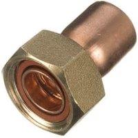 Primaflow End Feed Straight Tap Connector - 15mm x 1/2in Pack Of 2