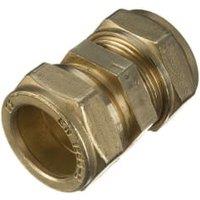 Primaflow Brass Compression Straight Coupling 15mm - Pack of 10