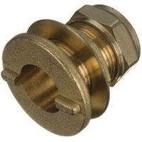 Primaflow Brass Compression Flange Tank Connector - 22mm