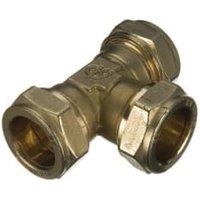 Primaflow Brass Microbore Compression Equal Tee - 8mm