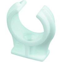 Primaflow White Plastic Pipe Clips - 22mm Pack Of 50