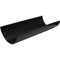 FloPlast 112mm Black Half Round Gutter - 4m