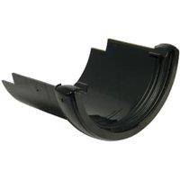 FloPlast 112mm Black Half Round Gutter to Cast Iron Adaptor