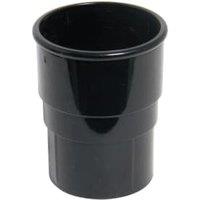 FloPlast 68mm Black Round Downpipe Socket