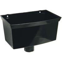 FloPlast Black Round/Square Line Rainwater Hopper
