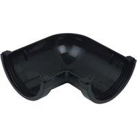FloPlast 112mm Black Half Round Gutter Angle - 90