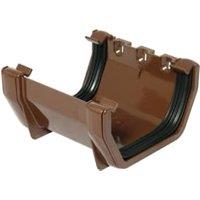 FloPlast 114mm Brown Square Line Gutter Union Bracket
