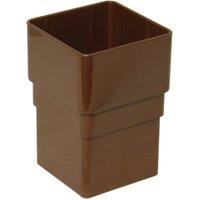 FloPlast 65mm Brown Square Line Downpipe Socket