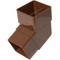 FloPlast 65mm Brown Square Downpipe Offset Bend - 112.5