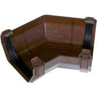 FloPlast 114mm Brown Square Line Gutter Angle - 135