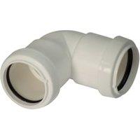 FloPlast WP11W White Push-Fit Waste 90 Bend - 40mm