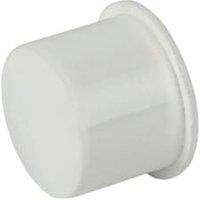 FloPlast WP31W White Push-Fit Waste Socket Plug - 40mm