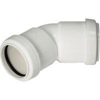 FloPlast WP18W White Push-Fit Waste 135 Bend - 32mm