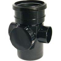 FloPlast 110mm Black Soil Access Pipe