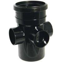 FloPlast 110mm Black Soil Boss Pipe Socket/Spigot