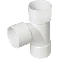 FloPlast WS23W White Solvent Waste 92.5 Equal Tee - 40mm