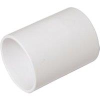 FloPlast WS07W White Solvent Weld Waste Straight Coupler - 32mm