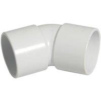 FloPlast WS18W White Solvent Weld Waste 135 Bend - 32mm