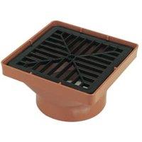 FloPlast 110mm Terracotta Square Drain Inlet Hopper
