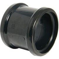 FloPlast 110mm Black Double Socket Coupling