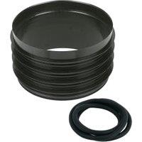 FloPlast Black Large Inspection Chamber Riser & Sealing Ring - 450mm