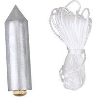 Wickes Carbon Steel Plumb Bob & Line Set - 5m